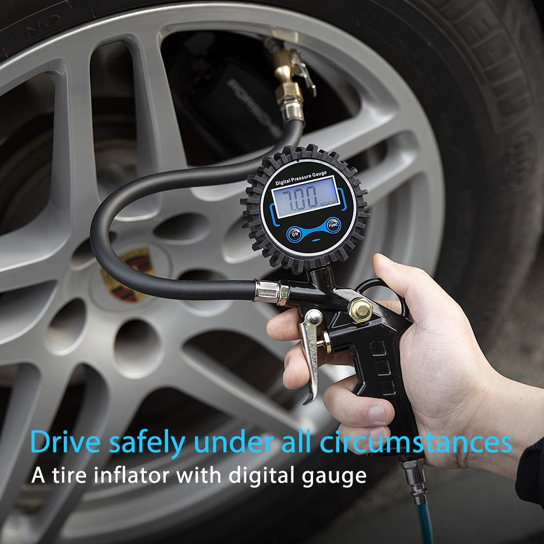 stargage R Cordless Auto Stop Tire Inflator by Sharper Image